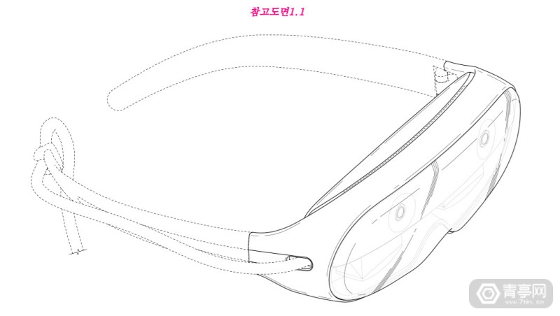 三星AR头显外观设计专利曝光，或为分体式设计，酷似护目镜