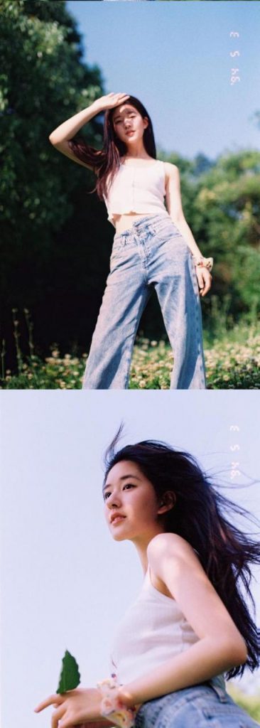 不愧是“氧气女神”，赵露思私下太会穿，初恋脸也能hold住泫雅风