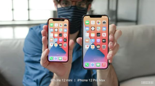 iPhone 12 mini、12 Pro Max真机对比图赏：尺寸直观感受下