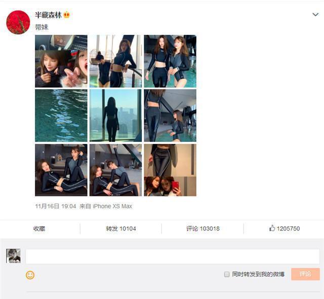 王思聪点评半藏森林泳装照一语双关？半藏森林怼恶评被批混淆视听