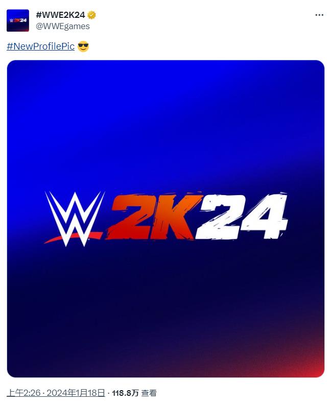 新作《WWE 2K24》正式官宣 更多细节1月22日公布