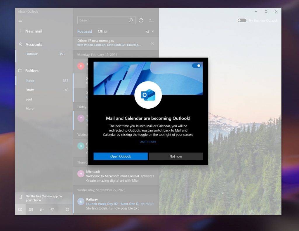 微软强推新版 Outlook 网页版，闪电操作让用户猝不及防